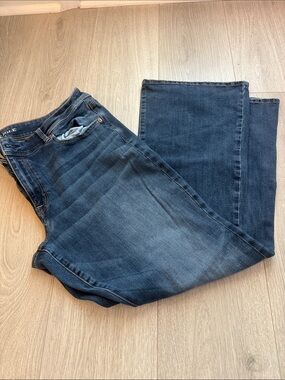 Dark Wash Kick Boot Jeans